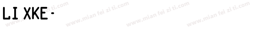 li xke字体转换